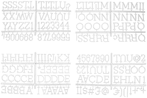 Letra plástica com letras plásticas com letras, números e símbolos de 3/4 de polegada, 1 polegada, 1,5 polegada - quadro