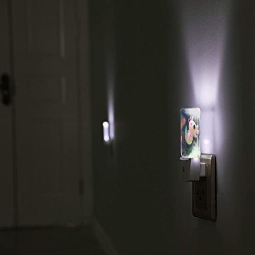 Salamandra Axolotl Plugue à luz noturna, lâmpada de parede Lâmpada automática On and Off Sensor Dusk to Dawn Indoor Plug in Wall Lights