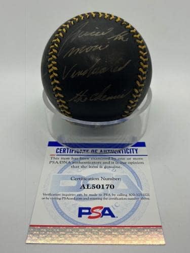JOSE CANSCECO Múltiplas inscrições assinadas autógrafo Black Baseball PSA DNA *0 - bolas de beisebol autografadas