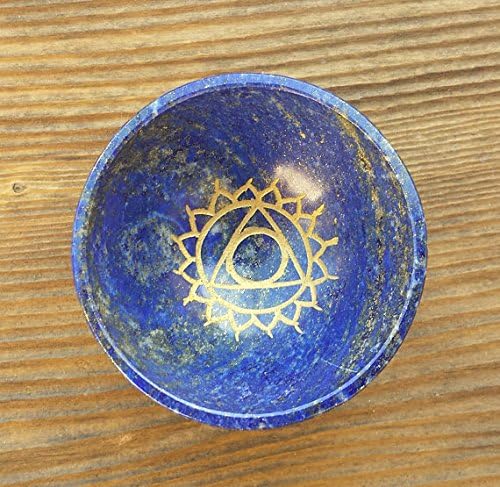 [Cristais A&S] 7 Chakra Gemstone Greated Hand esculpido Gemstone Bowl Set