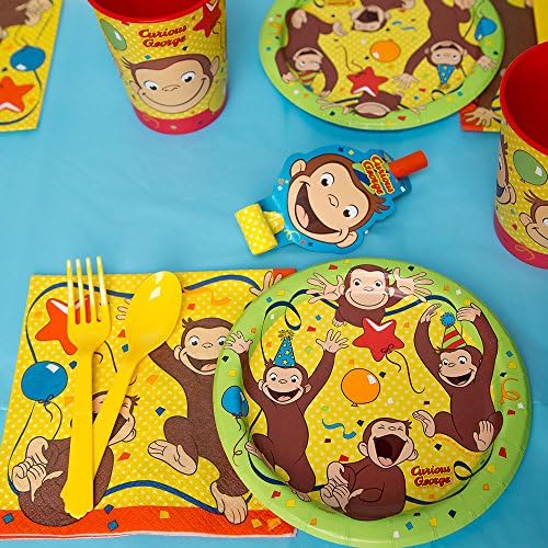 Curious George Luncheon Paper Guardy - 7 x 7, 16 pcs