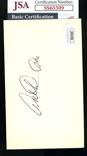 Arthur Ashe JSA assinou o autógrafo do cartão de índice COA 3x5