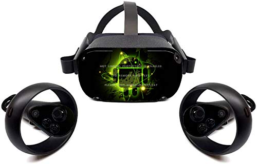 Oculus Quest VR Skill Skin Skin Set Sign de cautela Decalque de vinil para fone de ouvido e controlador por OK ANH YEU