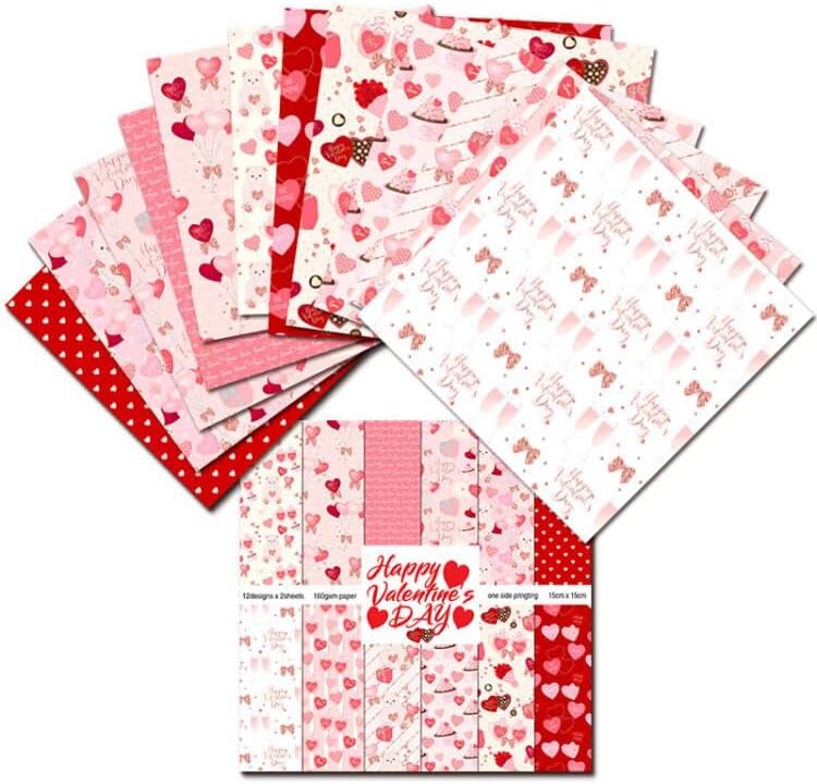 Feliz Dia dos Namorados do Dia dos Namorados Scrapbook, álbum DIY papel de scrapbook, conta manual, cartões de felicitações fabricando