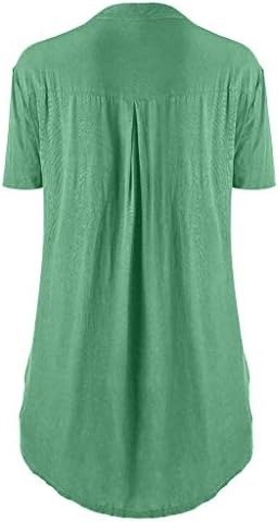 lcepcy feminina moda camiseta v pescoço de madrugada blusa de renda ruched tampa de manga curta camisetas de túática