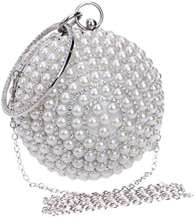 Bolsa de noite para mulheres tngan saco redonda bolsa de casamento bola artificial bolsa de pérolas