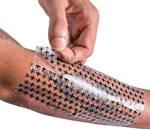 Recuperação Derm Shield Tattoo Aftercare Bandage Roll - Bandagens adesivas transparentes e impermeáveis ​​- 7,9 polegadas x 8 jardas