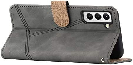 Mavis's Diário Flip Case Compatível com o Samsung Galaxy S21 5G, Retro PU PU Leather Folio Card Card Kickstand, Caso