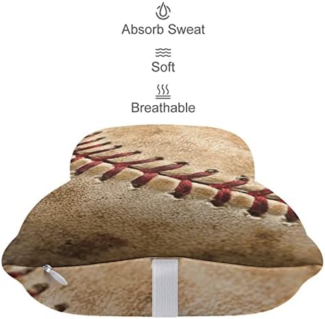 Postos vintage de beisebol 2pcs travesseiros de pescoço de carro de carro respirável Auto-restaurante cabeça de cabeça