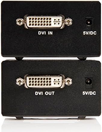 Startech.com DVI sobre Cat5 UTP Extender - Até 50m - Extensor de vídeo - até 164 pés - ST121UTPDVI, Black