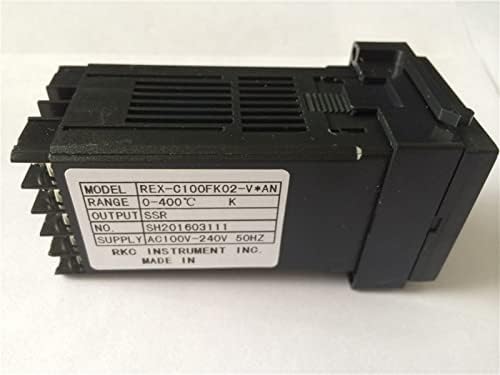 Controlador de temperatura digital PID TPUOTI REX-C100 0 a 400 graus K Saída do relé do tipo