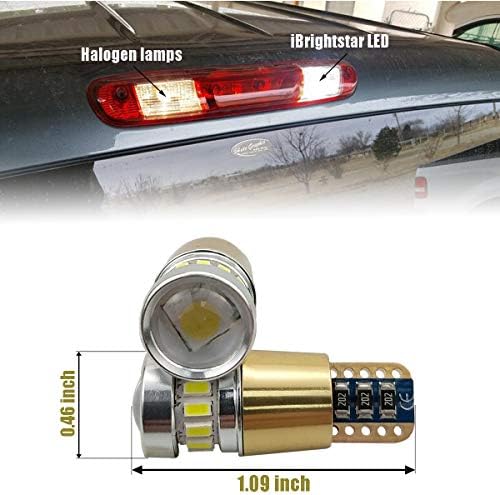 Ibrightstar mais novo 12-24V Super Bright 194 912 921 168 175 2825 W5W T10 LED lâmpadas com projetores para caminhão de