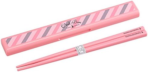 Osk Allongé Paris HS-12 Chopsticks Conjunto, 7,7 polegadas, rosa