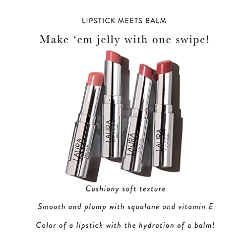 Laura Geller New York Jelly Balm hidratante e bálsamo labial colorido-Figger Than Life-Prep-N-Go 2-em-1 Lips Lip e TINT Lip Oil-Primeiro lugar