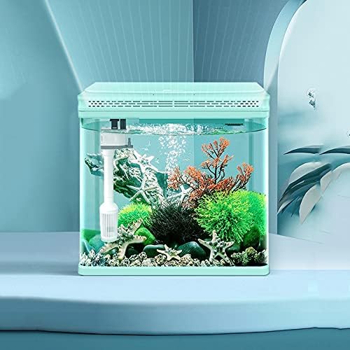 N/A Fish Tank Auto-limpeza Desktop Ecological Goldfish Tank quadrado Hatching Plélings Aquários para loja
