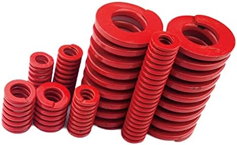 As molas de compressão são adequadas para a maioria dos reparos i 1 pedaço de molde vermelho molde de compressão mola mola de tamanho médio mola, usada para montagem de hardware, diâmetro externo de 27 mm, diâmetro interno de 13.5