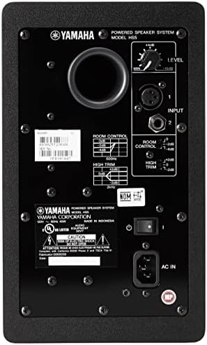 Yamaha HS5 Par Bass-Reflex-reflexo de bi-reflexo de bi-field Monitores de estúdio de campo com woofers de 5 polegadas