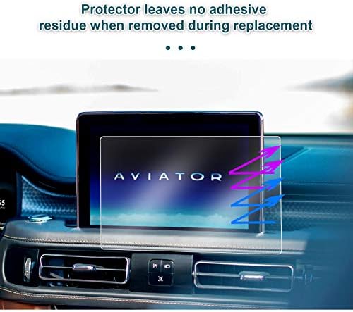 Yee Pin Lincoln Aviator Protector 2020 Protetor de tela central para 2020 Lincoln Aviator touchscreen, 2 PCS PET PLÁSTICO