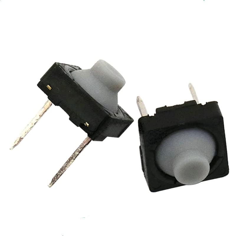 10pcs interruptor de toque 8x8x5 pino 5h sílica gel silencioso botão de dois metros de silicone de dois pés de silicone 2pin 8 * 8 * 5 mm