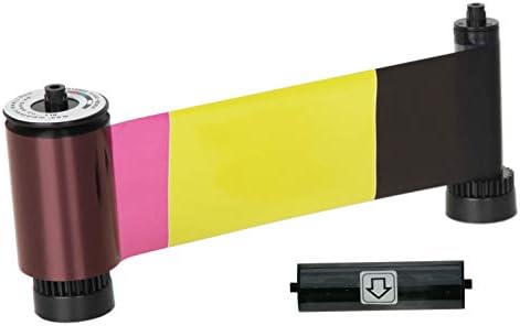 IDP SMART-31 e SMART-51 Série ID Printer Ribbon-YMCKO Color, resina preta e fita de painel de sobreposição com rolo