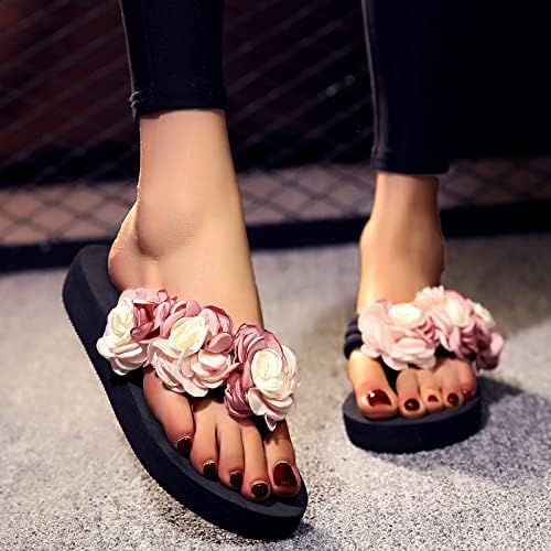 sandálias de tiras viyableling para mulheres chinelas de chinelas de areia chinelos de verão abrem os chinelos bohemia chinelos de chinelos