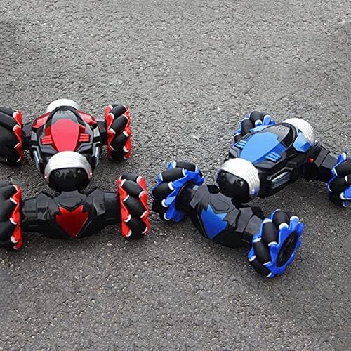 Presentes de brinquedo para crianças de controle remoto para crianças 4WD 2,4 GHz Sensor de gesto RC Stu de dublês 360 ° Grilhões de dupla face girando com carro de brinquedo LED frio para meninos meninas de 6 a 12 anos J18