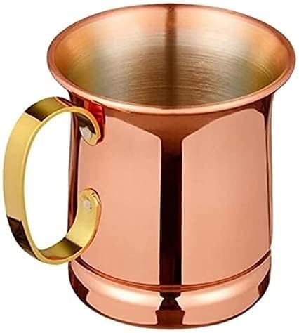 ZCX 410ml Copper Beer caneca caneca de leite Drinkware de bebida vintage Copo de cobre criativo coquetel de metal vidro doméstico cerveja de cerveja canecas de cerveja