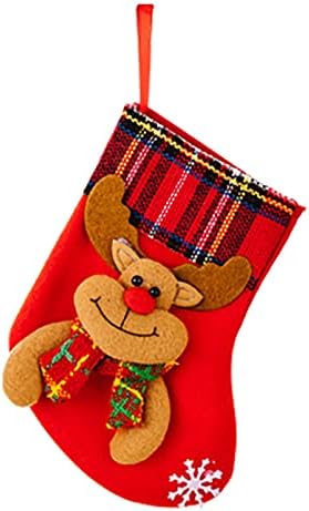 Guirlanda de poinsettias artificiais para o ar livre Big Sockings Candy Socks Decorações de Natal Decorações de festa de Natal em casa Cristais de vidro