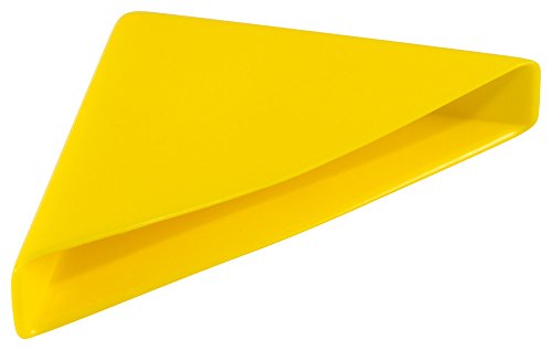 CAPLUGS 99192793 Tampa de canto de plástico WCC-0500, vinil, tampas de canto para vidro ou placa de metal. Espessura da placa 1/2 , amarelo