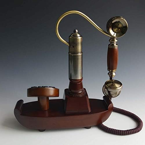 QDID Europa Corsair Boat Wood Telefone Antigo Linha fixo com botão de pressão Vintage E.