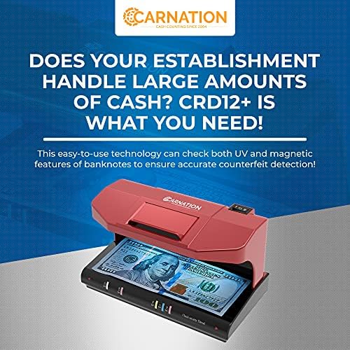 Carnation CRD12+ Detector de projeto de lei falsificado-sistema bidirecional, escaneamento de contas usando a tecnologia ultravioleta