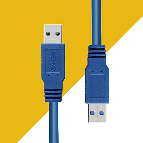 SPOFIT USB 3.0 Um homem para um cabo masculino para transferência de dados Drive Cabelsure
