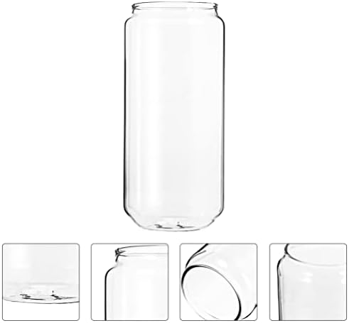 Hemoton Clear Glasses 2pcs bebendo copos de bebida podem moldar xícaras de vidro canecas coquetéis coquetéis copos de uísque de uísque