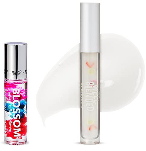Blossom Scent Roll On Lip Gloss in Island Fruit e Belled Hidration Lip Care Smoothie Fruit Inspired Lip Gloss in Fruit