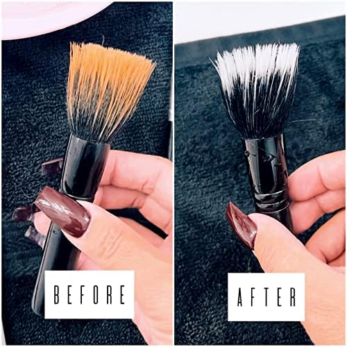 Jego Beauty Makeup Brush Cleanner Liquid - Limpador de esponja | Solução de limpeza de escovas de maquiagem | Redação e tigela de 8 onças | Hipoalergênico | Solução baseada em plantas | Cleanser de escovas | Remove a maquiagem, sujeira e óleo