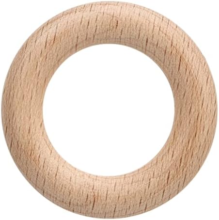 30pcs Anéis de loop artesanal de madeira, anéis de madeira para decorações artesanais DIY