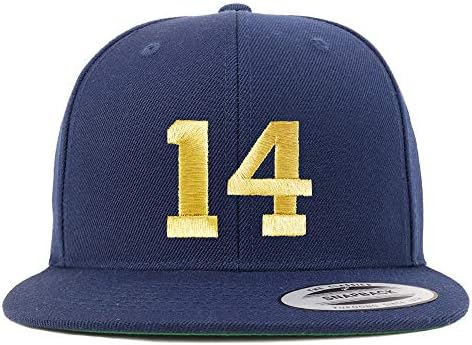 Trendy Apparel Shop número 14 Gold Thread Bill Bill Snapback Baseball Cap