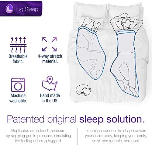 Abrante sono, vagem de sono move a máquina de resfriamento original lavável cobertor vestível + cobertor ponderado alternativo,