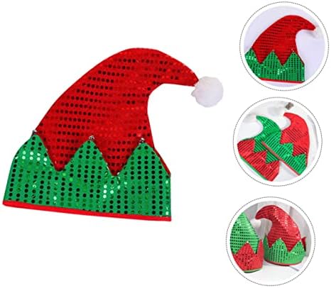 Toyvian 1PC Santa Hat tricotado Hats de Papai Noel exclusivo chapéus de Papai Noel Chapéus Acessórios para Tabal