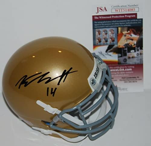 Kyle Hamilton assinou o capacete de futebol de Schutt Mini - capacetes autografados da faculdade