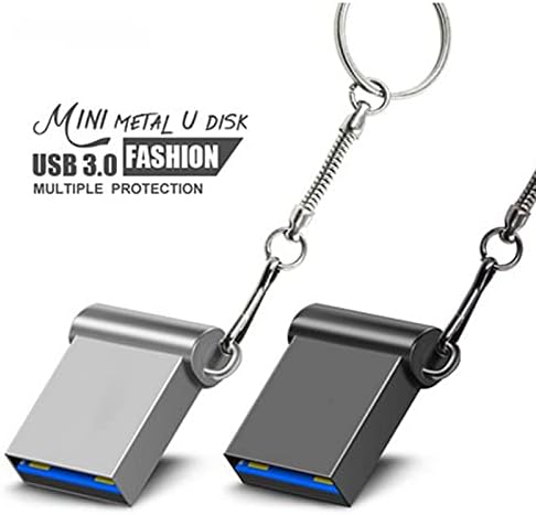 Unidade flash USB genérica, 8/16/32/64 GB de memória grande USB 3.0 Mini Mini Metal Car Drive de disco U Flash para prata