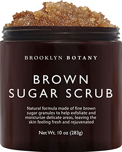 Brooklyn Botany Brown Sugar Body Scrub & Arabica Coffee Body Scrub - esfoliando esfoliação corporal - esfoliação anti -celulite ajuda a combater as estrias, celulite, veias e eczema - presente para mulheres - 10 oz