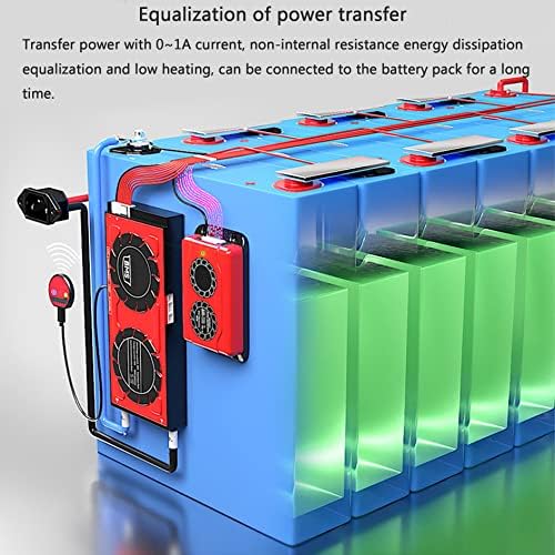 Equalizador de bateria Balancer ativo 3S-24S 1A Capacitor com aplicativo BT e cabos de fio para 3,7V 3,2V 2.2V LifePo4 LO-ION LTO Battery Group Transfer Bacto
