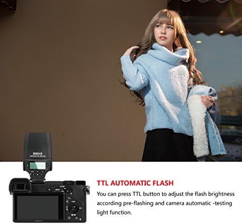 MEIKE MK-320N Mini TTL Speedlite Flash automático para Nikon mi Sapato quente DSLR e câmeras sem espelho J1 J2 D550 D810 D800 D3300