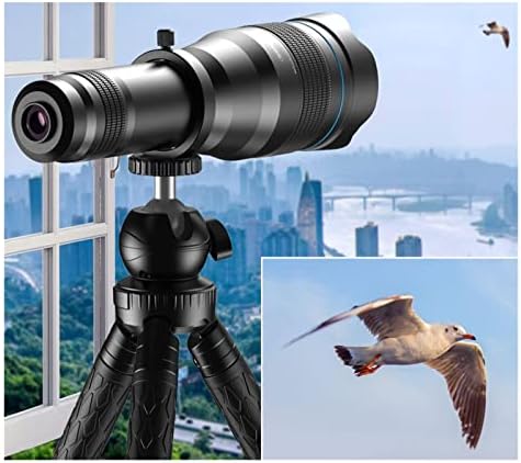 HD 28x 36x 60x Monoculares de lentes de zoom de telefone celular, câmera de celular, câmera remota com telescópio, para assistir a pássaros do turismo, mostrar assistir a uso