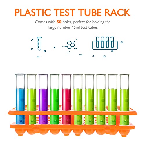 Baluue Plástico Teste de Teste de Teste de Tubo de Teste de Teste de Teste de Teste de Tubo de Tubo de Tubo de Tubo de Tubo de Tubo de Tubo de Tubo de Tubo de Tubo Rack (Racker de Teste de Teste de 15 ml de Teste