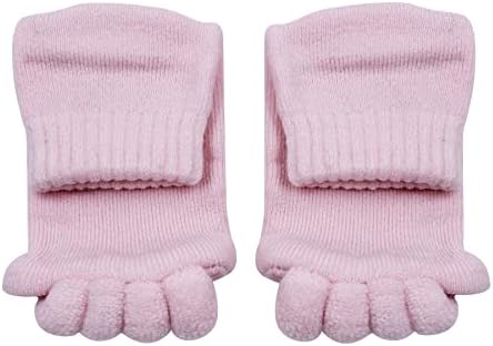 AiBearty 1 par Yoga Sport Gym Five Toe Separator Socks Alinhamento do pé da dor de massagem