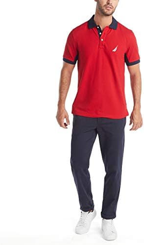 NAUTICA MEN Classic Fit Sleeve Sleeve Performance Pique Polo Shirt