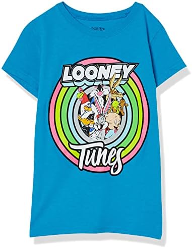 Looney Tunes logotipo Manga curta Camiseta