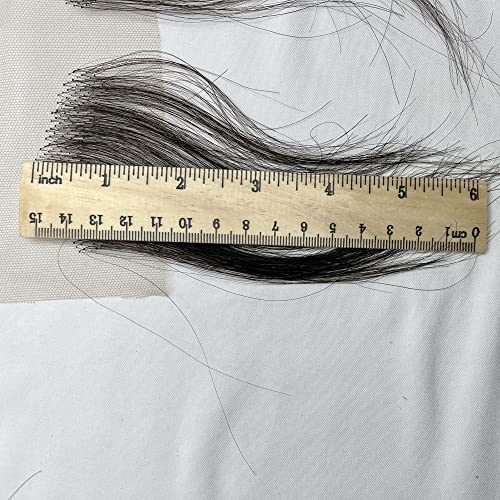 Arestas capilar listras de renda suíça hd reutiliza laca invisível cabelos instantâneos de cabelos naturais de cabelo humano real para mulheres 6 polegadas, 1b)